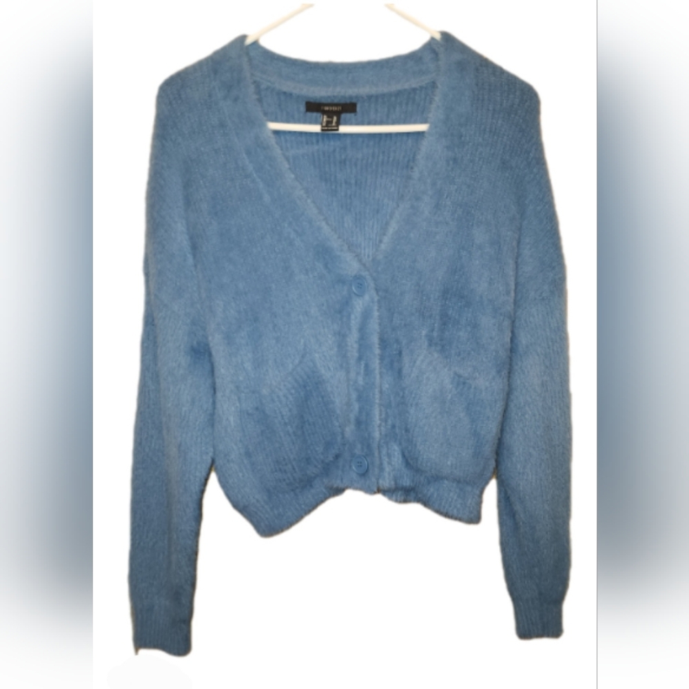 Forever 21 Soft Blue Cardigan Sweater